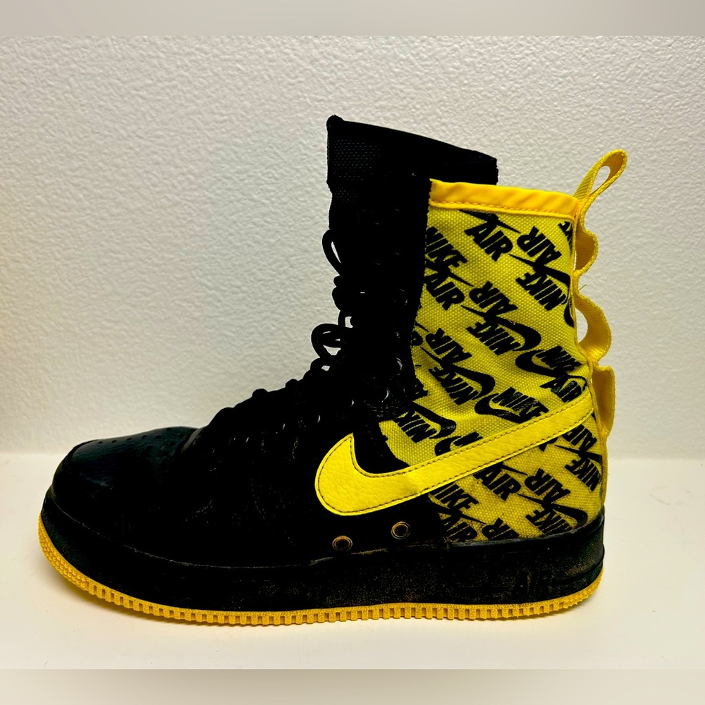 Nike SF Air Force 1 High Men's Size 8.5 Shoes Black Dynamic Yellow AR1955-001